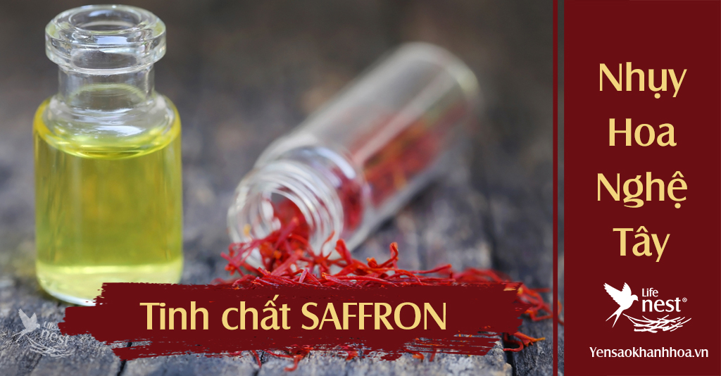 Tinh chất Nhụy Hoa Nghệ Tây Saffron công dụng và cách dùng